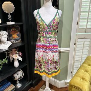 Luv 2 Luv Boho Colorful Print Summer Dress Size Large